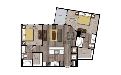Jones and Rio San Antonio Floorplan 22