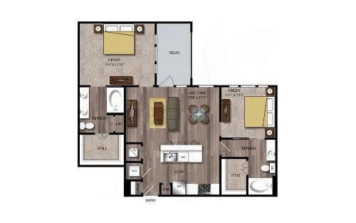 Jones and Rio San Antonio Floorplan 24