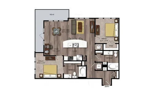 Jones and Rio San Antonio Floorplan 25