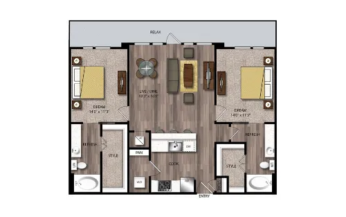 Jones and Rio San Antonio Floorplan 26