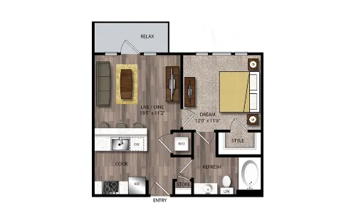 Jones and Rio San Antonio Floorplan 3