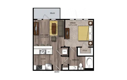 Jones and Rio San Antonio Floorplan 4
