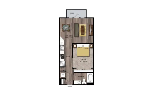 Jones and Rio San Antonio Floorplan 6