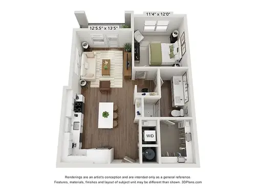 Kessler Apartments Fort Worth Floorplan 4