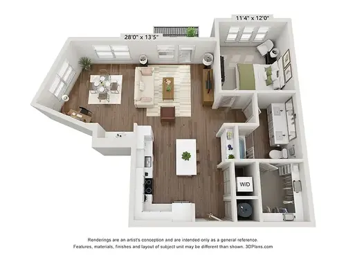 Kessler Apartments Fort Worth Floorplan 5