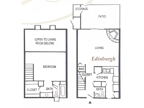 Kings Hill Apartments El Paso Floorplan 1