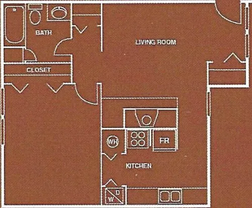 La Mesa Apartments floor plan 4
