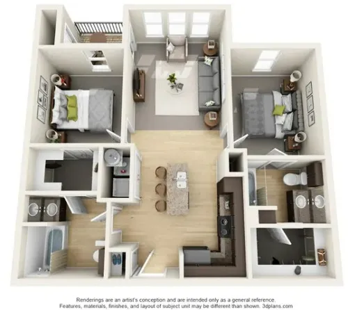Landings at Marine Creek Fort Worth FloorPlan 2