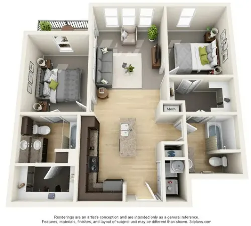 Landings at Marine Creek Fort Worth FloorPlan 3