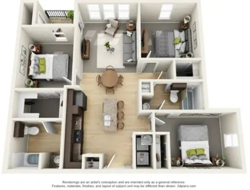 Landings at Marine Creek Fort Worth FloorPlan 4