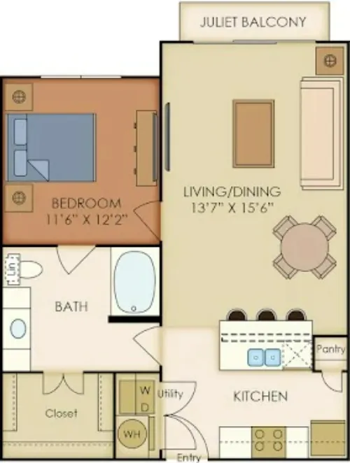 Landmark at Grandview Apartments San Antonio FloorPlan 4