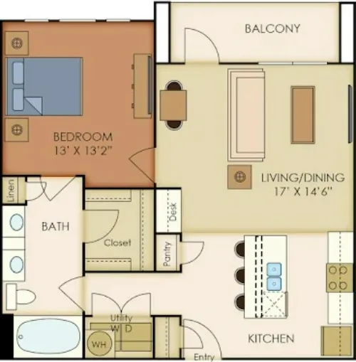 Landmark at Grandview Apartments San Antonio FloorPlan 5