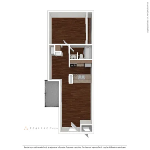 Legacy Oaks Apartments floor plan 2
