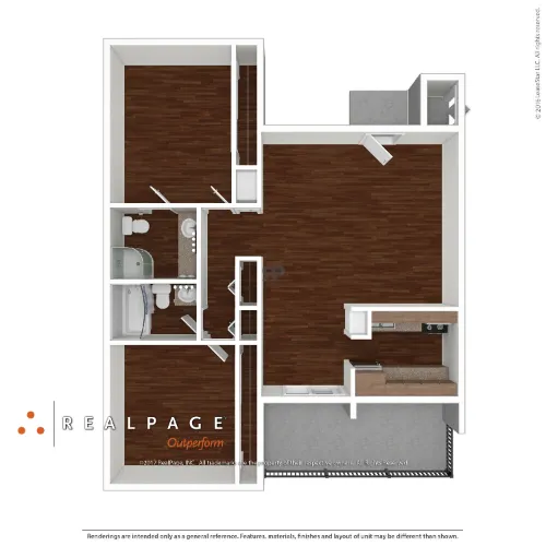 Legacy Oaks Apartments floor plan 6