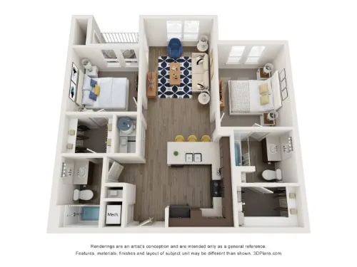 Los Arcos at Vida floor plan 2