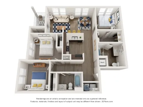 Los Arcos at Vida floor plan 3