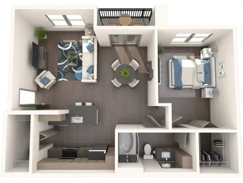 Los Robles Apartments San Antonio Floorplan 3