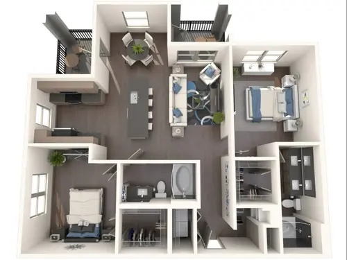 Los Robles Apartments San Antonio Floorplan 6