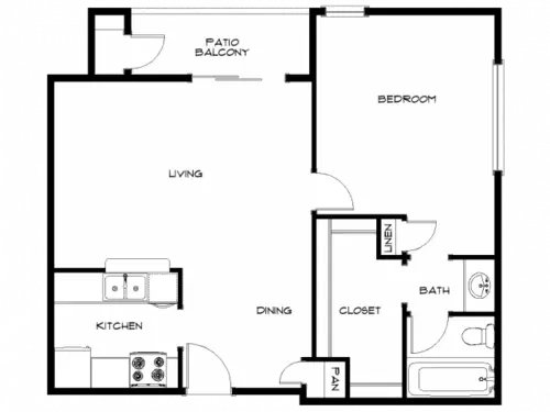 Luna Verde Apartments El Paso Floorplan 2
