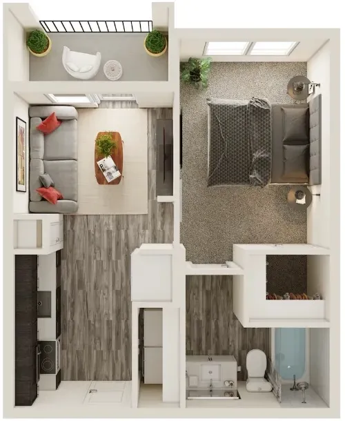 Lyric at The Merc floor plan 1