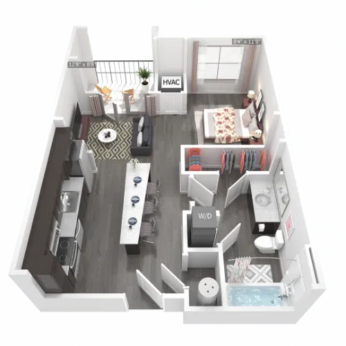 MedWest Apartments San Antonio Floorplan 2