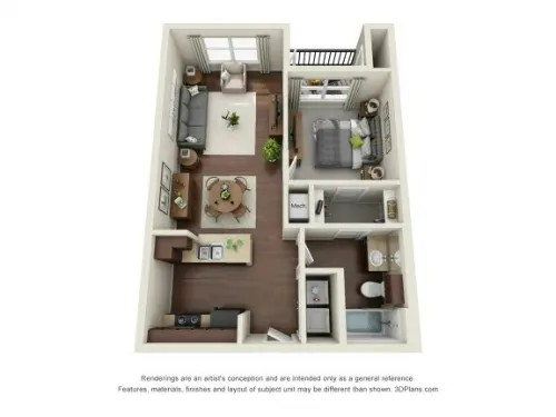 Mercantile Square Fort Worth FloorPlan 1