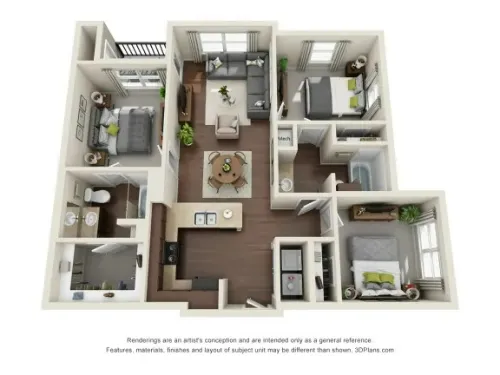 Mercantile Square Fort Worth FloorPlan 3