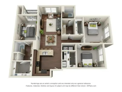 Mercantile Square Fort Worth FloorPlan 4