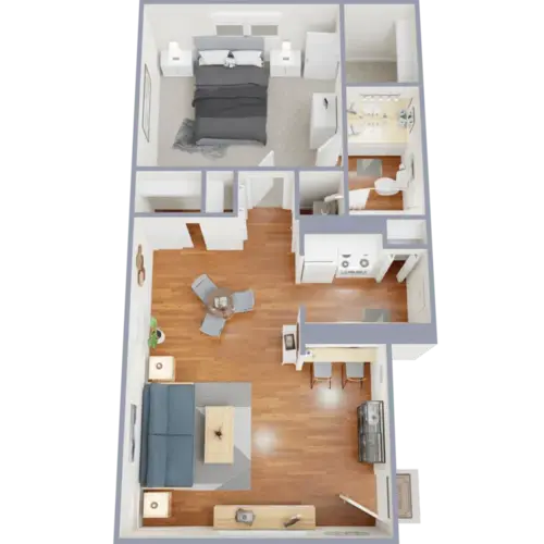 Merida Apartment Homes San Antonio Floorplan 1