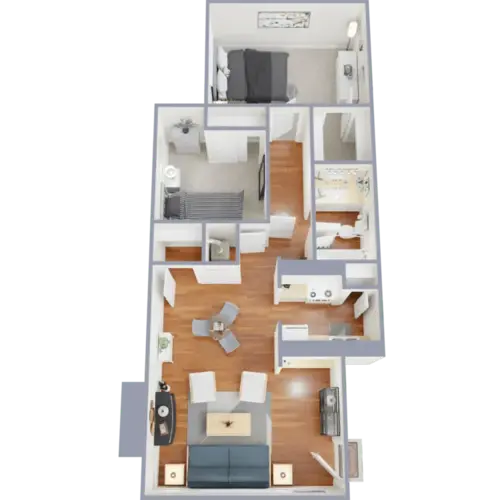 Merida Apartment Homes San Antonio Floorplan 5