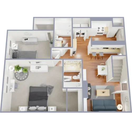 Merida Apartment Homes San Antonio Floorplan 7
