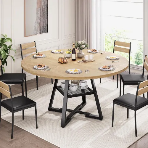 Mid Century Modern Round Dining Table