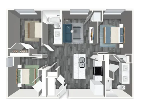 Mistletoe Station Fort Worth FloorPlan 3