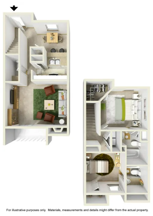 Mountain Village Apts. El Paso FloorPlan 2