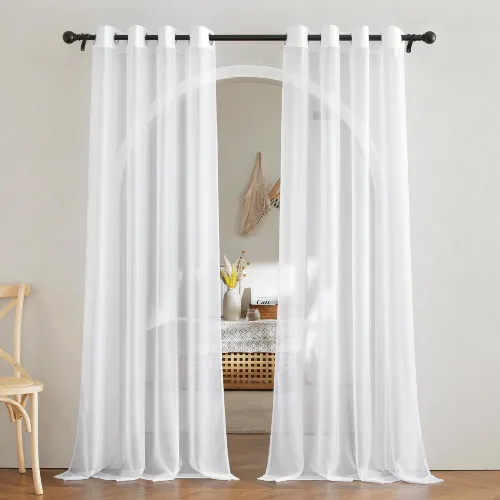 NICETOWN Sheer Linen Curtains