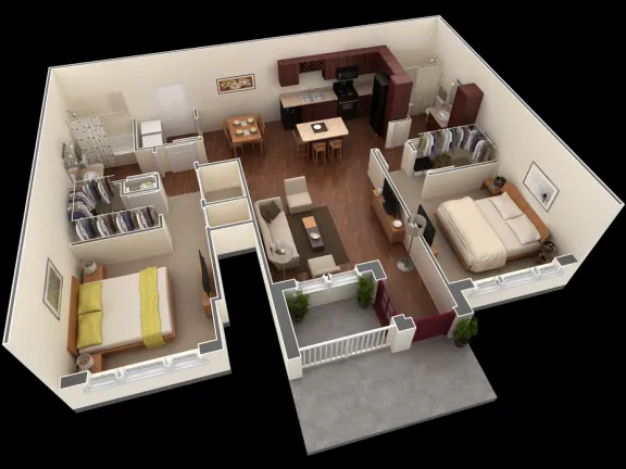 Overlook at Stone Oak Park Apartments San Antonio Floorplan 7