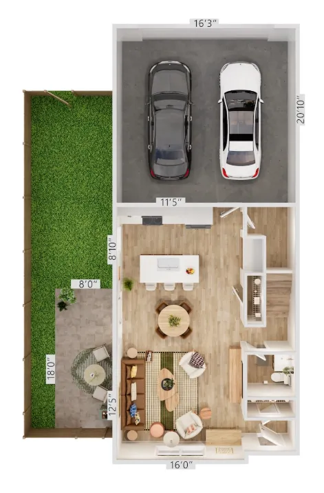 Oxenfree West Oak Fort Worth Apartment Floorplan 8