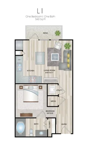 Oxford at Medical Center San Antonio Floorplan 2