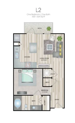 Oxford at Medical Center San Antonio Floorplan 3