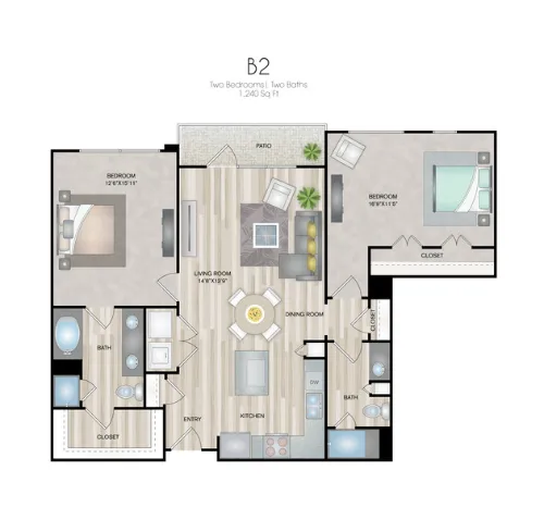 Oxford at Medical Center San Antonio Floorplan 6