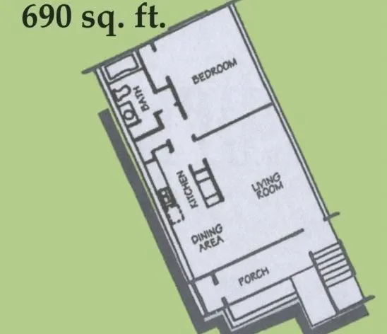 Paso Oeste Apartments El Paso Floorplan 1