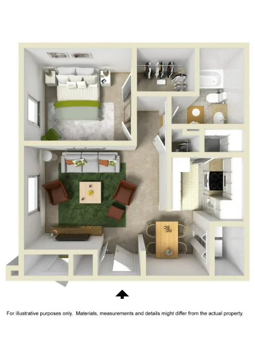 Patriot Apartments El Paso FLoorPlan 2