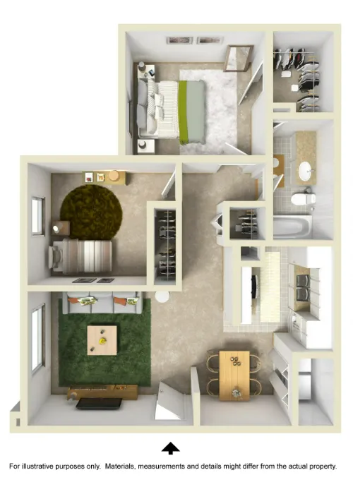 Patriot Apartments El Paso FLoorPlan 4