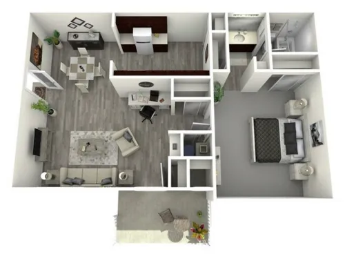 Pear Tree Apartments El Paso Floorplan 3