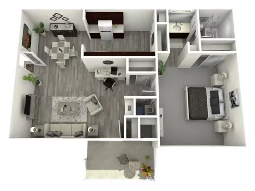 Pear Tree Apartments El Paso Floorplan 4