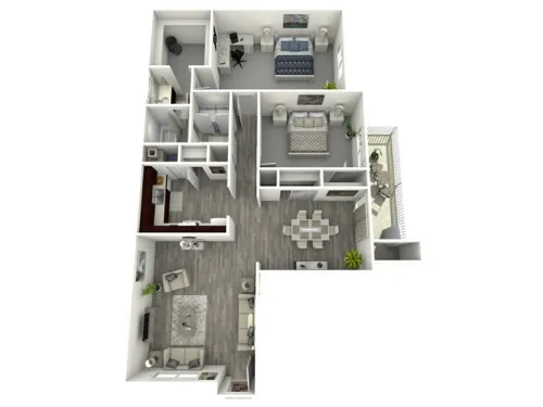 Pear Tree Apartments El Paso Floorplan 7