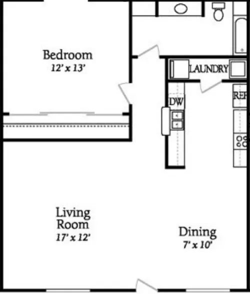 Place at Westover Hills Fort Worth FloorPlan 1