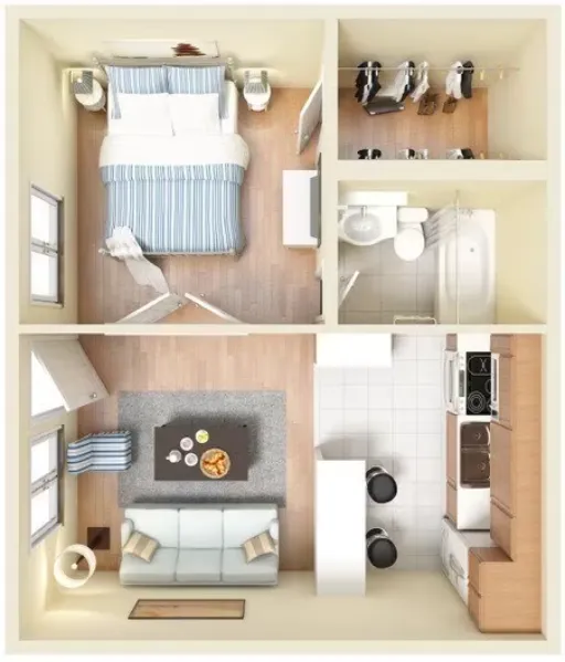 Raintree Village El Paso Floorplan 1