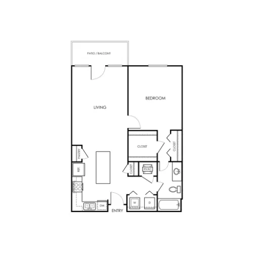 Remi Apartment Homes White Settlement floor plan 2