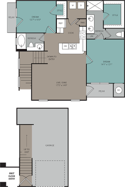 Ridgeline at Rogers Ranch Apartments San Antonio Floorplan 10